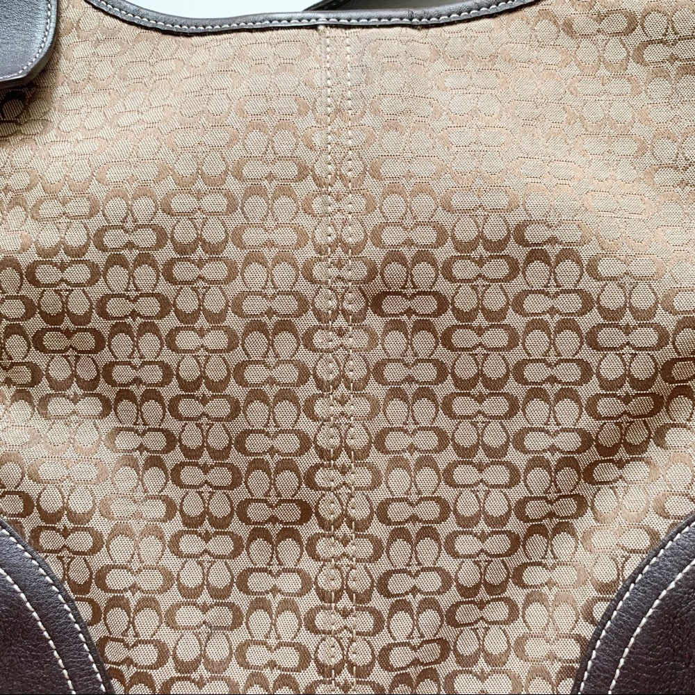 Coach Signature C Brown Crossbody Shoulder Purse Bag Authentic - Picture 4 of 6